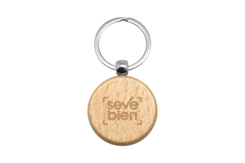 Llavero de Madera "Rubí" color Madera